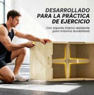 Cajón de Salto Homcom 3 en 1