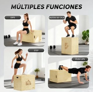 Cajón de Salto Homcom 3 en 1