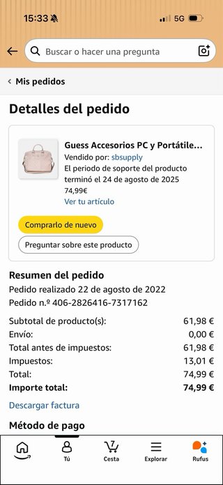 Maletín Guess Mujer Rosa y Dorado