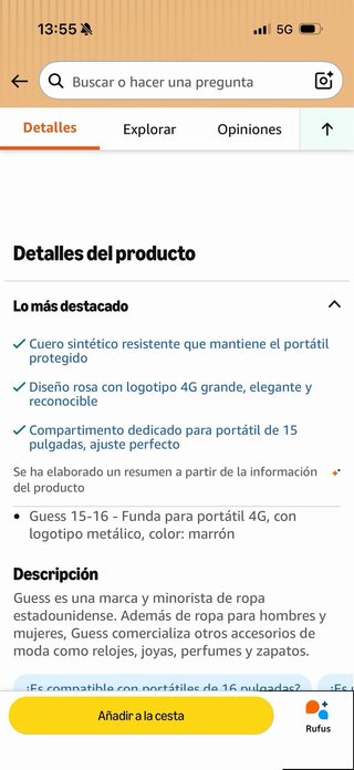 Maletín Guess Mujer Rosa y Dorado