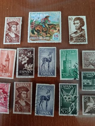 16 Sellos Correos España Sahara