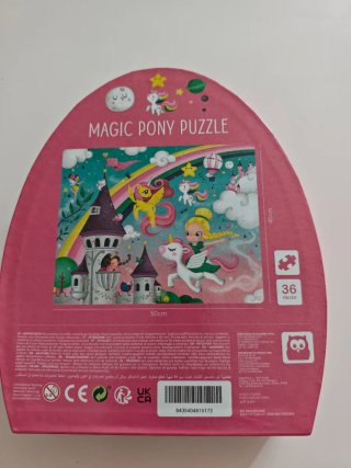 Puzzle 36 piezas unicornios y princesas