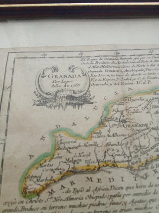 Mapa de Granada - Tomás López 1757