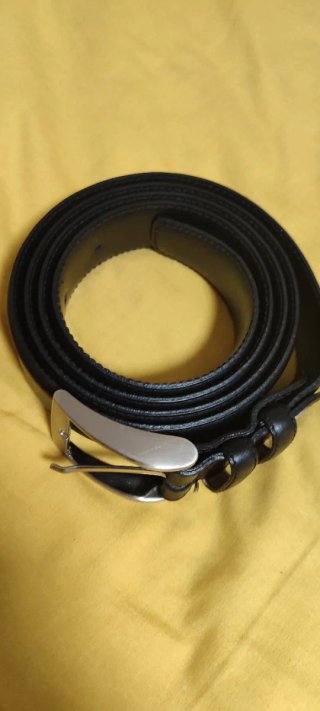 Cinturón de cuero Max Pell negro