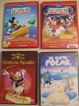 15 DVD con películas infantiles