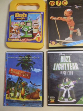 15 DVD con películas infantiles