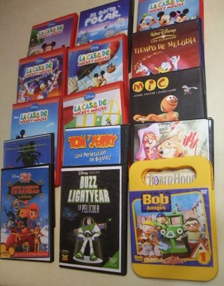 15 DVD con películas infantiles