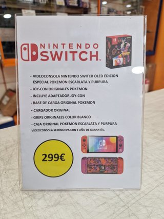 Nintendo Switch Edición Pokémon Escarlata