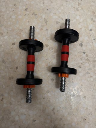 Mancuernas ajustables con discos