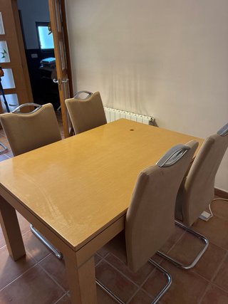 Mesa de comedor y 4 silla.En Golbardo (Reocin)