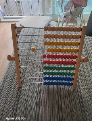 Ábaco de madera educativo