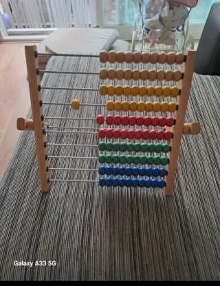 Ábaco de madera educativo