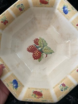 Frutero La Cartuja Porcelana Frutas
