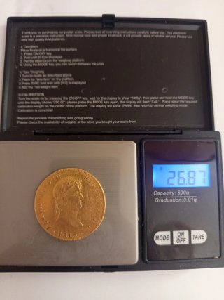 Moneda 8 Escudos Oro Fernando VII 1816