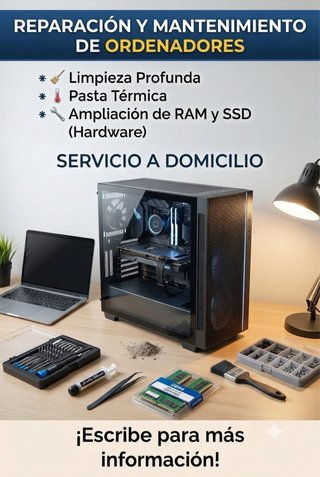Servicio Mantenimiento y limpieza de ordenadores