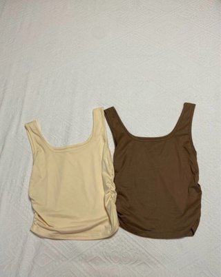 Conjunto 2 Camisetas Tirantes Ruched