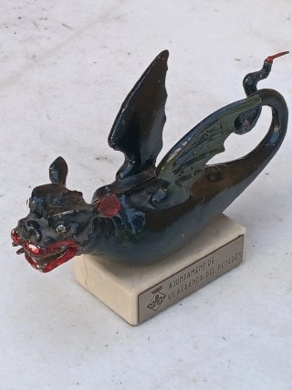 Figura Drac de Vilafranca en plomo