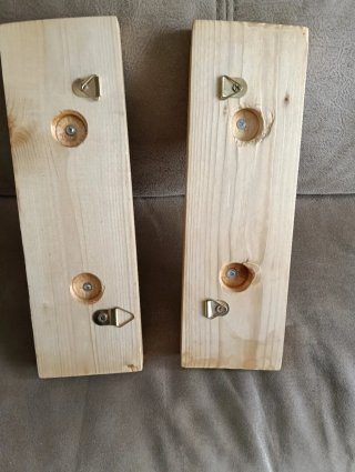 2 Perchas de madera