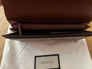 Portafoglio Gucci Pelle e Tela GG