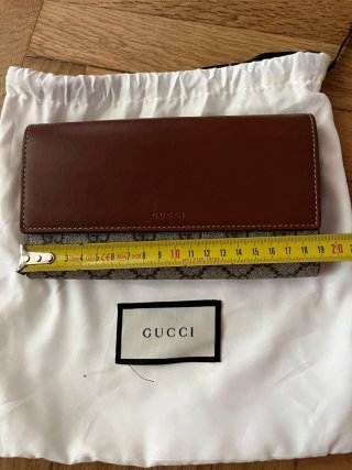 Portafoglio Gucci Pelle e Tela GG