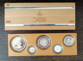 Lote 5 Monedas 500 Aniversario Descubrimiento