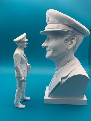 Busto Massimo Troisi Stampa 3D