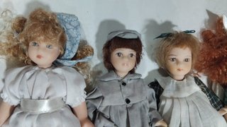 Lote 12 Muñecas Porcelana Colección