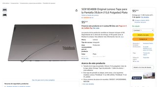 Original Lenovo Tapa para la Pantalla 39,6cm