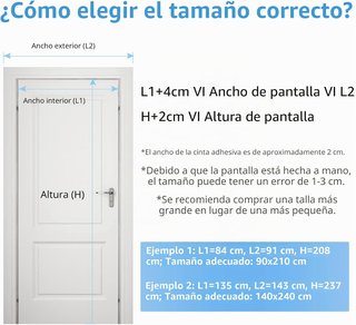 Mosquitera MYCARBON para Puerta 90x220cm