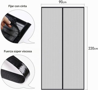 Mosquitera MYCARBON para Puerta 90x220cm