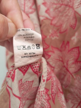 Camisa larga estampada