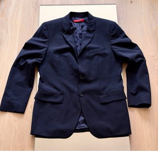Traje Hugo Boss lana virgen azul noche 38R EU 48