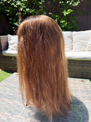 Peluca Tizho's 100% Pelo Natural Castaño Dorado