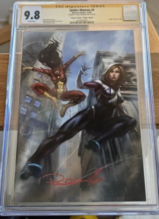 Spider-Woman #5 CGC 9.8 Firmado Lucio Parrillo