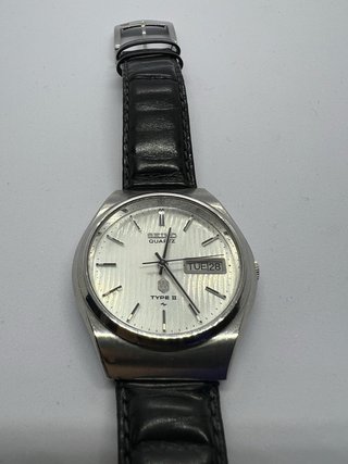 Seiko Quartz Type II Vintage - Dial Rayas Day/Date