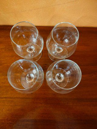 Set 4 Bicchieri Cognac/Brandy Vetro
