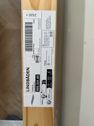 estructura de cama +Somier IKEA color crema 140cm