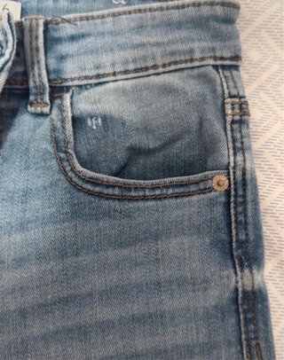 Pantalón Pitillo Azul