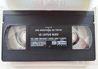 Lote 2 VHS Le Nouveau Fablier Tintin Francés