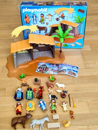 PLAYMOBIL BELÉN 5588 COMPLETO+REYES MAGOS+EXTRAS