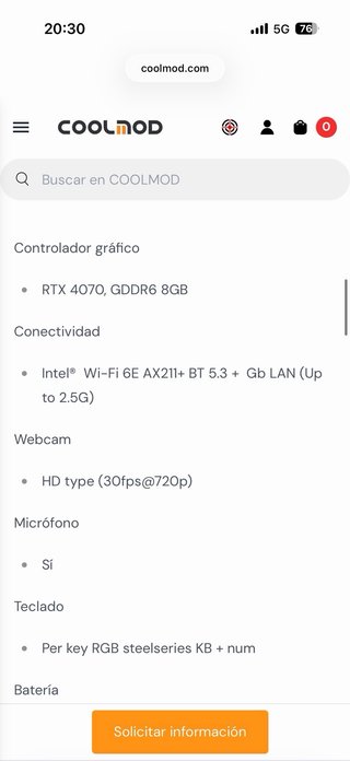 Portátil MSI i9-13900H RTX 4070 144Hz
