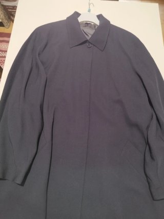 Cappotto leggero Marina Rinaldi lana blu