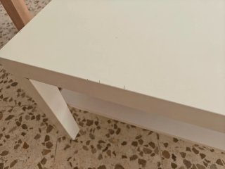 Mesa auxiliar Ikea blanca