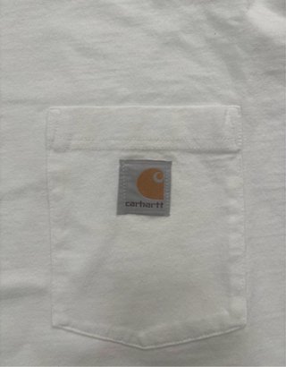 Camiseta Carhartt XL Blanca con Bolsillo