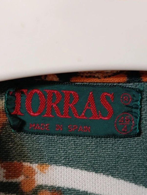 Blusa vintage Torras años 80 estampada R1000