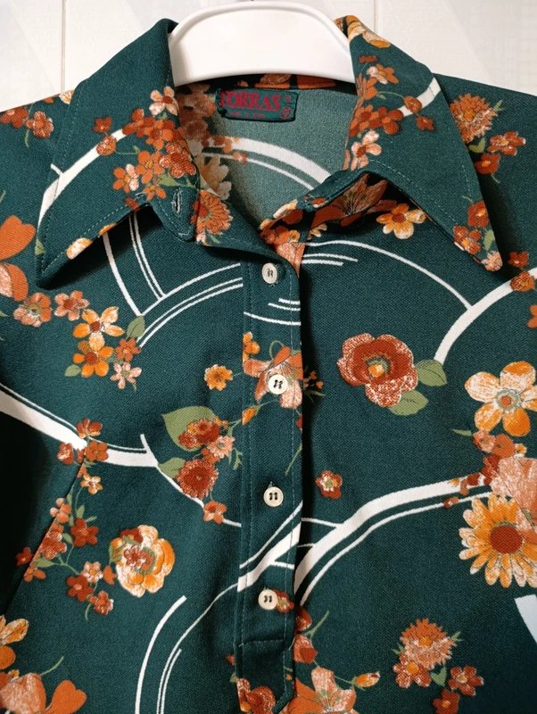 Blusa vintage Torras años 80 estampada R1000