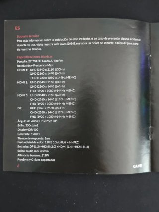 Monitor GAME 27 4K 60Hz / FHD 144Hz