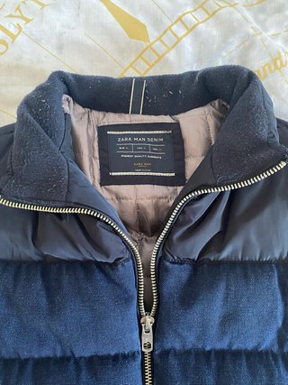 Chaleco acolchado azul talla XL