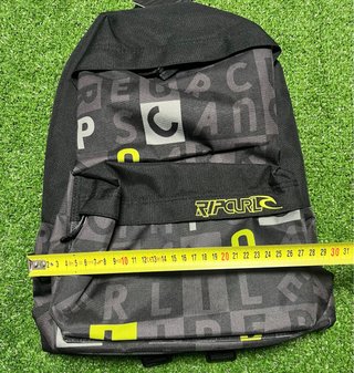 Mochila Rip Curl Dome Square Font Negra/Verde