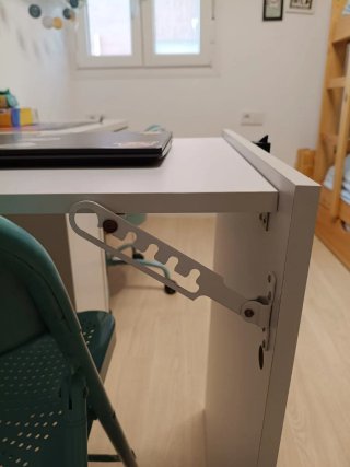 Escritorio Plegable Pared Blanco
